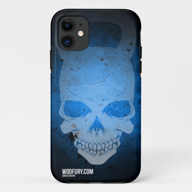 Coques Case-Mate iPhone Crâne Kettlebell - bleu - édition limitée (Dos)