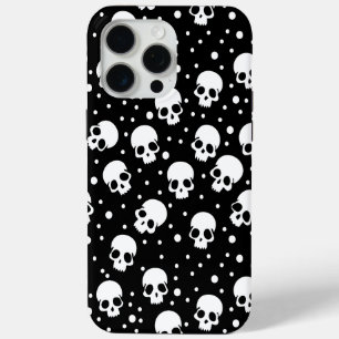 Coque Case-Mate iPhone Crâne monochrome Polka Dot