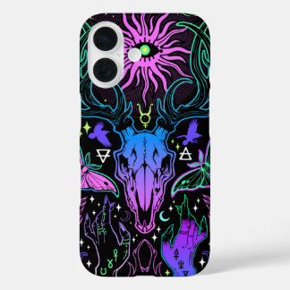 Coque Pour iPhone 16 Crâne Mystique