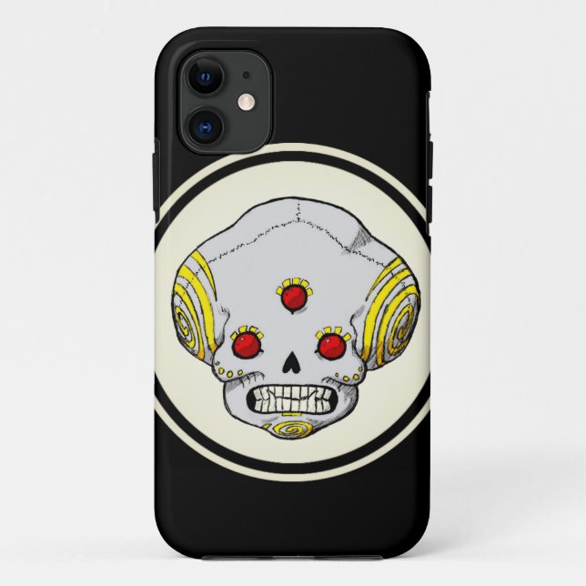 Coques Case-Mate iPhone Crâne observé par trois (Dos)