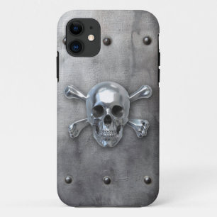 Coque Case-Mate Pour iPhone Crâne pirate sur métal