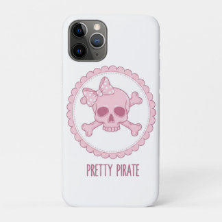 Case-Mate iPhone Case Crâne Rose Pastel Mignon avec Nœud et Os de la Mor