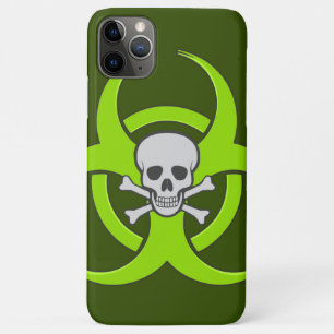 Coques Pour iPhone Crâne vert biodangereux