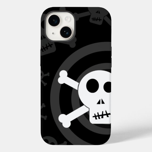 Coques Case-Mate iPhone =[ Crânes et os croisés ]= (Verso)