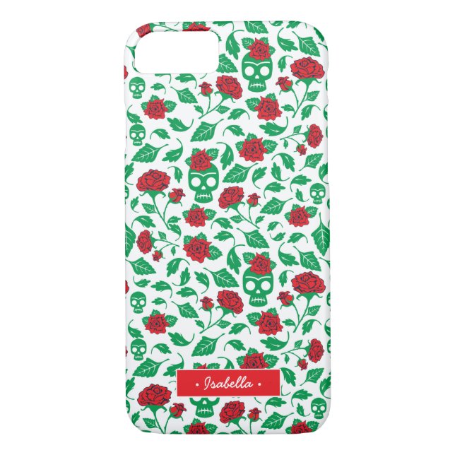 Coques Case-Mate iPhone Crânes et roses de Frida Kahlo | (Dos)