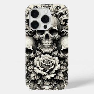 Coque Case-Mate iPhone Crânes et Roses Vintage