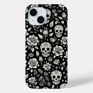 Coque Case-Mate iPhone Crânes Floraux