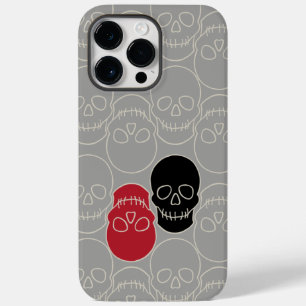 Coque Case-Mate iPhone Crânes - Gris fantôme et Blanc osseux