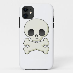 Coque iPhone 11 Crânes mignons de goth de kawaii d'emo de crâne 