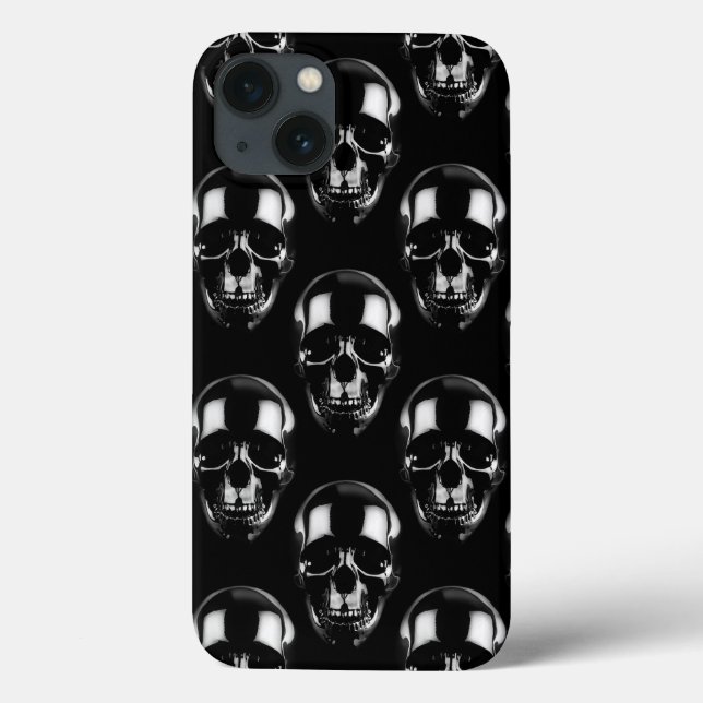 Coques Case-Mate iPhone Crânes noirs tombés (Verso)