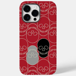 Coque Case-Mate iPhone Crânes - rouge sang et blanc os