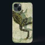 iPhone 13 Case Crapaud Swinning dans l'eau<br><div class="desc">Le studio de vision emploie technique de giclée (français pour la "pour pulvériser ") dans ce morceau d'art. Il rend lui uniques et les différentes nuances du vert souligner la paix sur cette image. Choisissez ce morceau d'illustration pour votre prochain produit de Zazzle.</div>