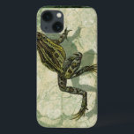 iPhone 13 Case Crapaud Swinning dans l'eau<br><div class="desc">Le studio de vision emploie technique de giclée (français pour la "pour pulvériser ") dans ce morceau d'art. Il rend lui uniques et les différentes nuances du vert souligner la paix sur cette image. Choisissez ce morceau d'illustration pour votre prochain produit de Zazzle.</div>