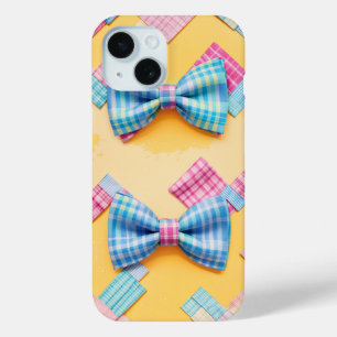 Coque Case-Mate iPhone Cravate Pastel Plaid Cute Bow