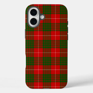 Coque Pour iPhone 16 Plus Crawford tartan rouge vert plaid