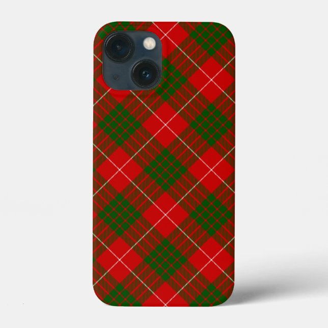 Coques Case-Mate iPhone Crawford tartan rouge vert plaid (Verso)