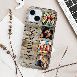 Coque Case-Mate iPhone Create Your Custom Photo Collage Rustic Farmhouse