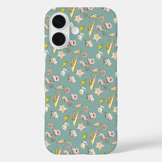 Coques Case-Mate iPhone Créatures de l'aquamarine océanique (Verso)
