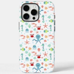Coque iPhone 16 Pro Max Créatures marines sous-marines fantaisistes