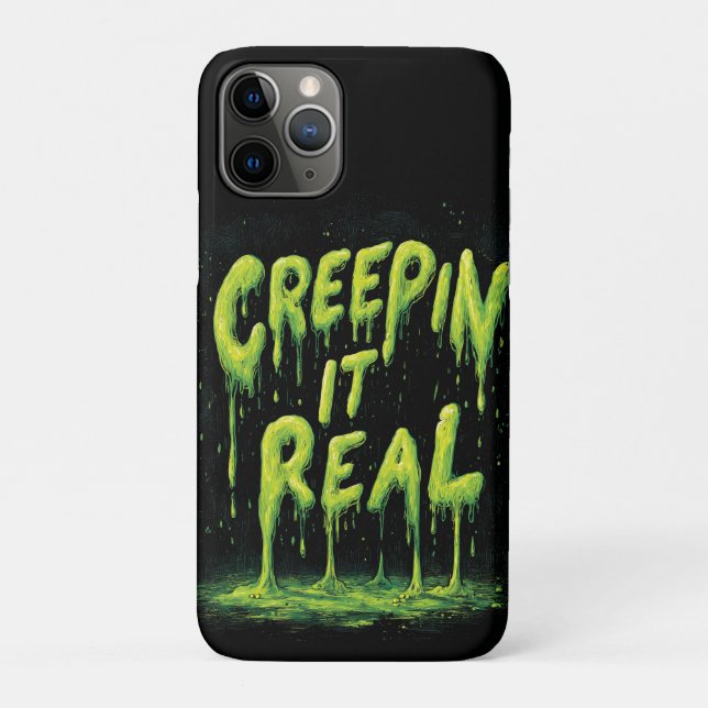 Coques Case-Mate iPhone "Creepin it Real", humoristique typographie mince (Dos)