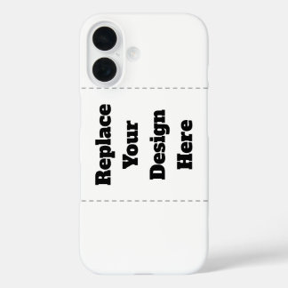 Coque Pour iPhone 16 Créez Votre Propre blanc