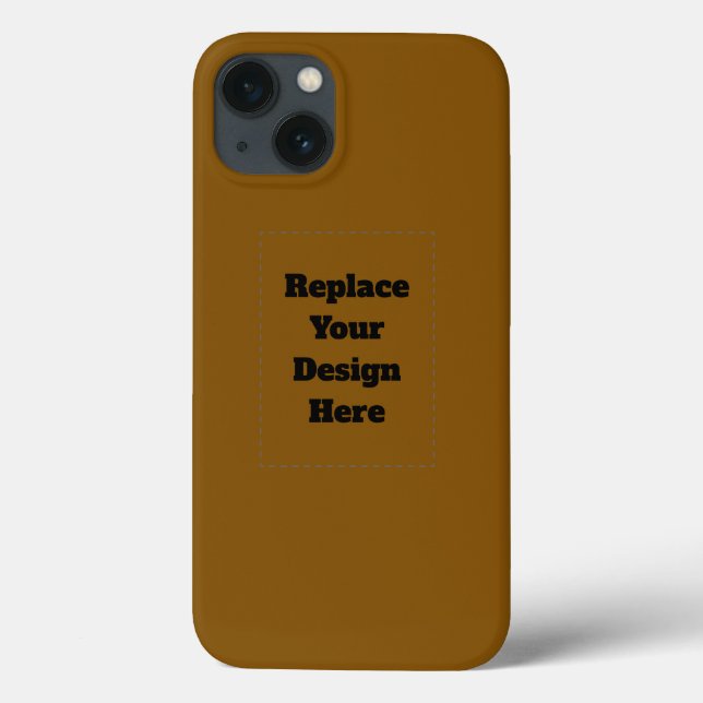Coques Case-Mate iPhone Créez Votre Propre Brun (Verso)