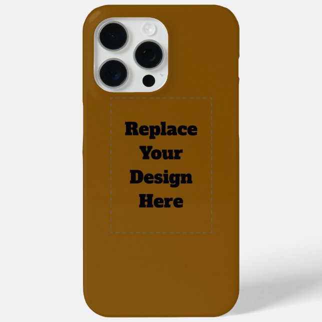 Coques Case-Mate iPhone Créez Votre Propre Brun (Verso)