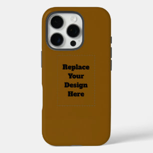 Coque iPhone 16 Pro Créez Votre Propre Brun