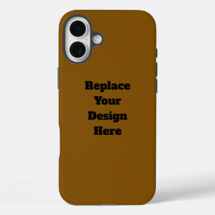 Coque Pour iPhone 16 Plus Créez Votre Propre Brun