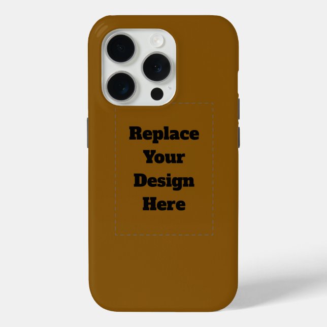 Coques Case-Mate iPhone Créez Votre Propre Brun (Verso)