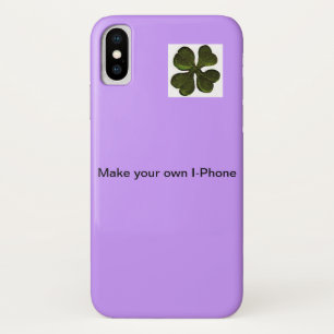 Coque iPhone X Créez votre propre cas personnalisable ! Violet