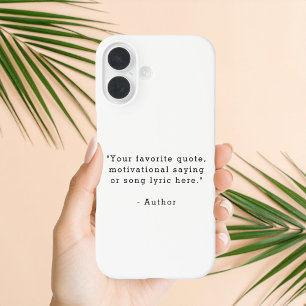 Coque Pour iPhone 16 Créez Votre Propre Citation