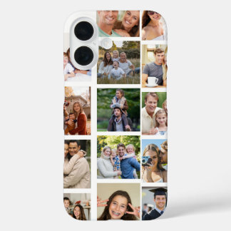 Coque Pour iPhone 16 Créez votre propre collage de 14 photos