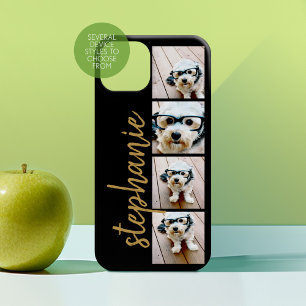 Coque Pour iPhone 16 Créez votre propre collage de 4 photos - Nom du sc