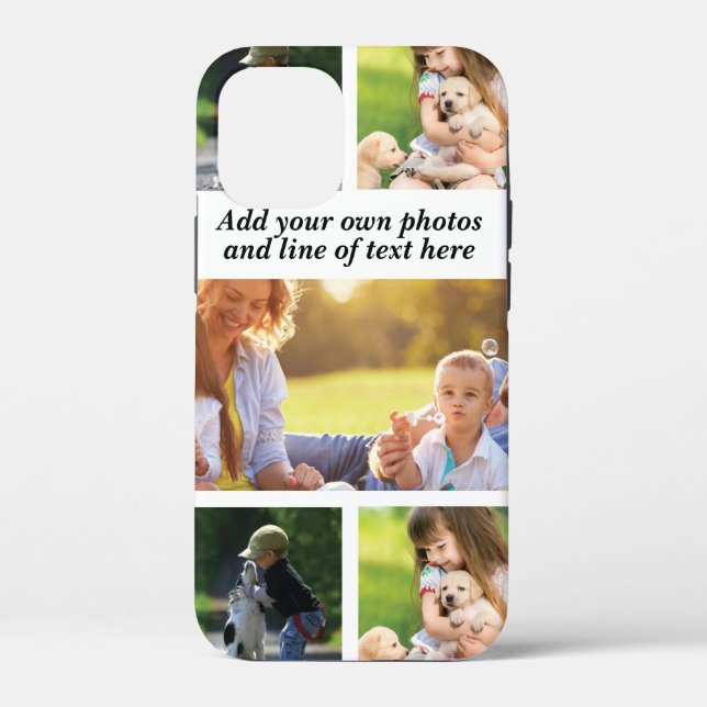 Coques Case-Mate iPhone Créez votre propre collage de photos et texte (Verso)