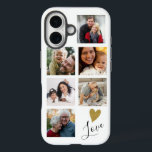 Coque Pour iPhone 16 Créez votre propre collection de photos 6 Amour de<br><div class="desc">Créez votre propre coque iphone photo collage personnalisé avec 6 de vos photos préférées.</div>