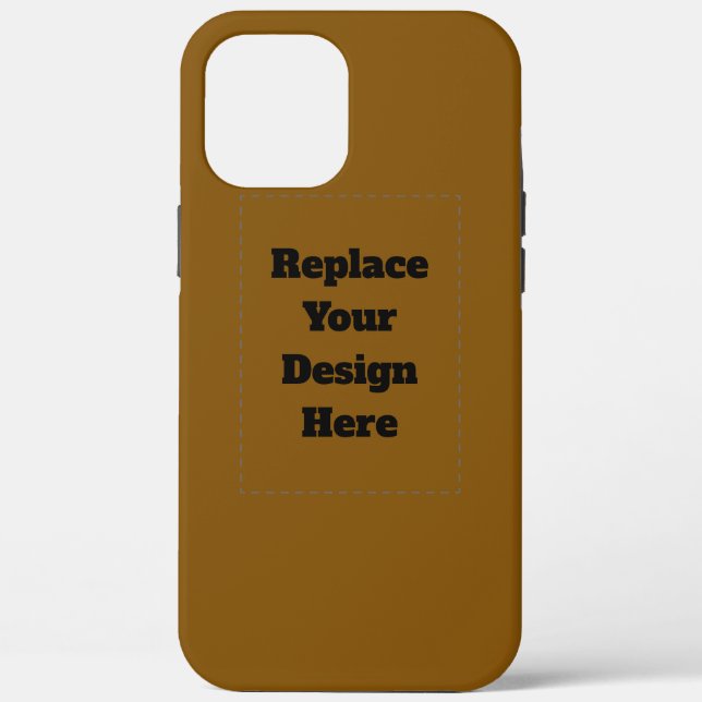 Coques Case-Mate iPhone Créez Votre Propre Marron (Verso)