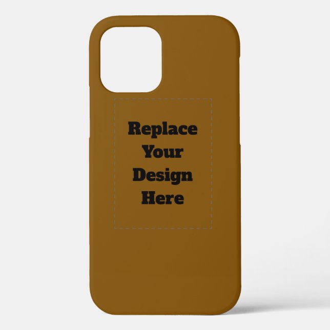 Coques Case-Mate iPhone Créez Votre Propre Marron (Verso)