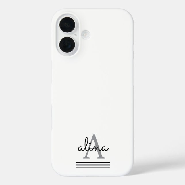 Coques Case-Mate iPhone Créez votre propre monogramme personnalisé (Verso)