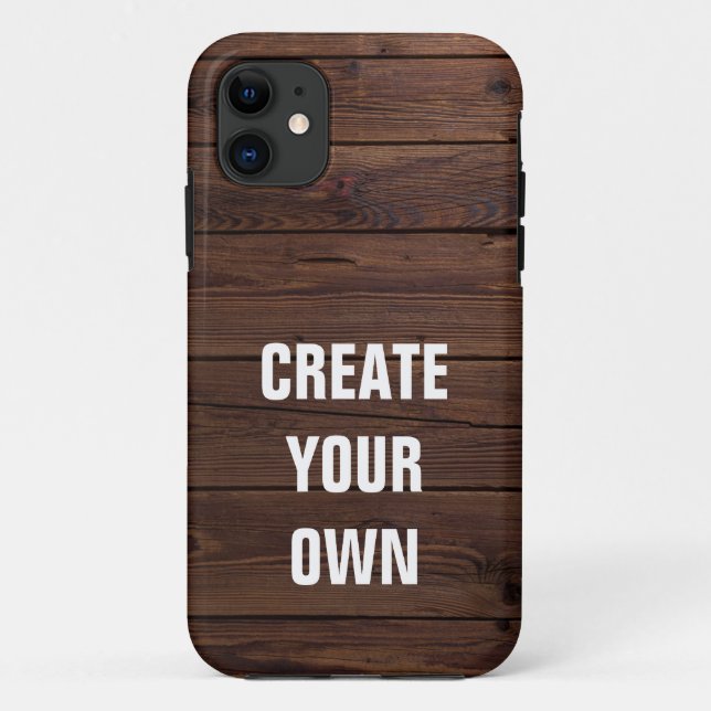 Coques Case-Mate iPhone Créez votre propre regard en bois de plancher (Dos)