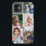 Case-Mate iPhone Case Créez votre propre tableau de bord de collage phot<br><div class="desc">coque iphone photo moderne personnalisé avec 5 photos.</div>