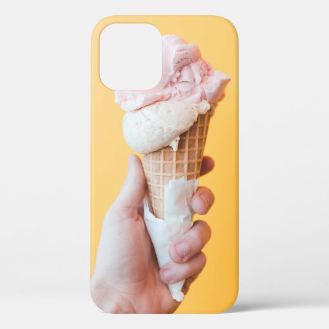 Coques Case-Mate iPhone Crème glacée aux fraises sur cône (Verso)