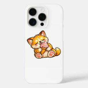 Coque iPhone 16 Pro Crème Glacée de Chat Mignon
