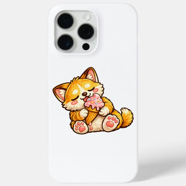 Coques Case-Mate iPhone Crème Glacée de Chat Mignon (Verso)