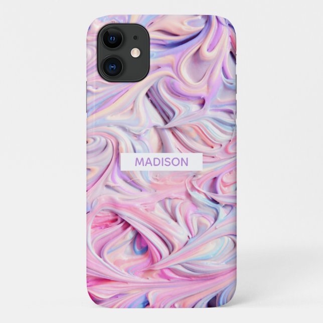 Coques Case-Mate iPhone Crème Glacée D'été Personnalisée Nom Féminin (Dos)