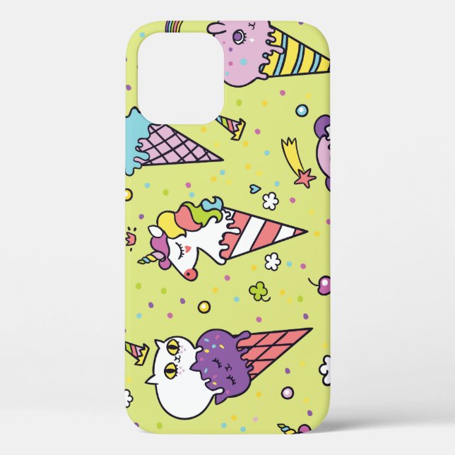 Coques Case-Mate iPhone Crème glacée Pop Cute : Motif animal (Verso)
