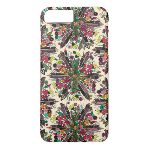 Etui iPhone Case-Mate crème posy bohème