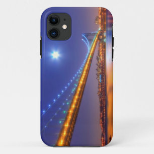 Coque iPhone 11 Crépuscule, George Washington BridgePalisades, NJ