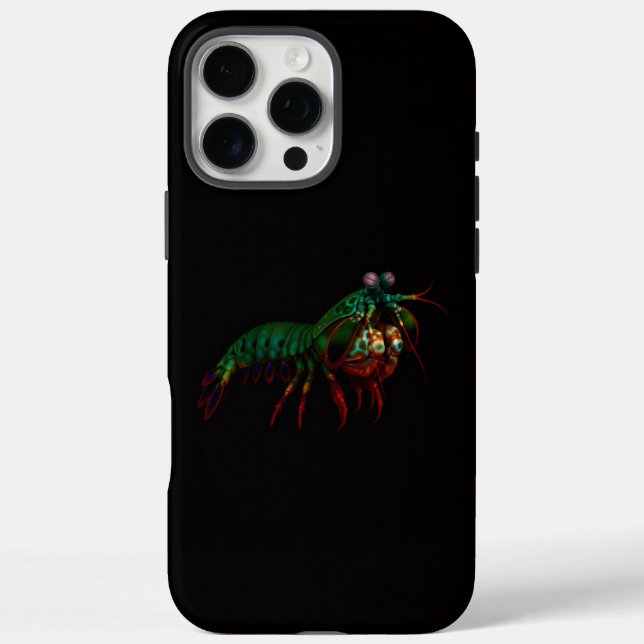 Coques Case-Mate iPhone Crevette mantis Black 4 Luxe iPhone 16 Pro Max (Verso)