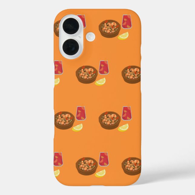 Coques Case-Mate iPhone Crevettes et Sangria (Verso)